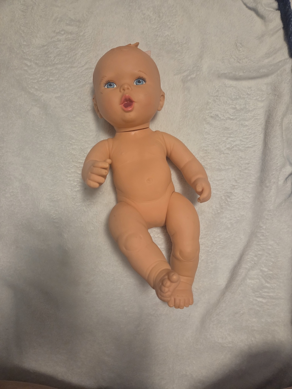 Gerber Vinyl Baby Doll with Blue Eyes - Peach Skin